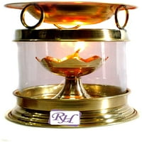 Rastogi rukotvorine mesinga aromaterapija ulje za ulje Hindu Puja Deepak uljna svjetiljka