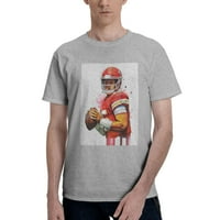 Patrick Mahomes Muška osnovna majica kratkih rukava Siva 3x-velika