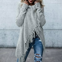 Zimski pad džemperi za žene Ženske tassel džemper s dugim kardiganom pletiva od pukover poncho kaput