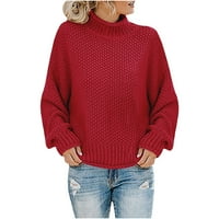 Ženski s kapuljač sa kapuljačom Žene Ležerne prilike čvrsti vrhovi pletenje dugih rukava Duks pulover