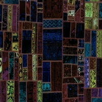 Ahgly Company u zatvoreni kvadratni patchwork svijetloplavi prelazni prostirci, 7 'kvadrat