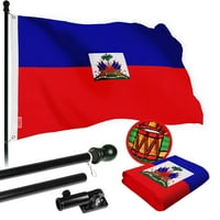 G Combo Pack: Ft Tangle Besplatno predenje zastavica i haiti zastava 2. FT vezeni 220gsm izdubljeni