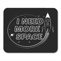 Djevojka Treba mi više prostora slogana patch pin applique crtani svemirski brod Kids Iron Mousepad