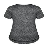 Plus veličine vrhova vježba za žene kratkih rukava joga vrhunske košulje za vježbanje