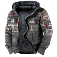 Duksevi za muškarce pokrivač zip jakna zip hoodie muške zimske vunene jaknelong rukava