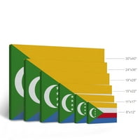 Osmjeh Art Design Comoros Zastava Platno Zidna umjetnost Zastava države Zastava ured dnevnog boravka