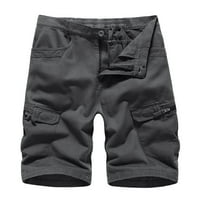 Muški teretni kratke hlače s više džepovima labavi fit rastezanje na otvorenom Pješačke hlače Summer