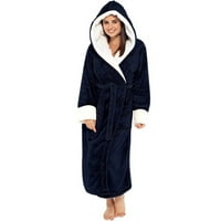 Top pidžama set za žene Zimska plišana puhanje šal za ogrjev kućna odjeća dugi rumnik ogrtački kaput
