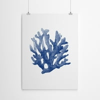 AmericanFlat Blue Coral by Nuada poster Art Print