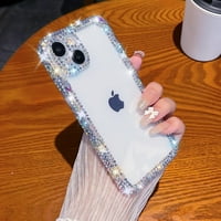 Glitter Bling Sparkull Diamond Crystal Mekani kompatibilan sa iPhoneom futrolom za žene djevojke
