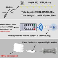 Moyouny Patio vjenčanje božićne spavaće sobe USB operirani multi-modovi IP vodootporni LED lampica