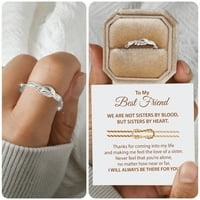 Dan zaljubljenih poklona za vječno prstenje delikatni dizajn čvor bakreni moda može biti podesivi prsten