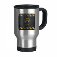 Logo Radioaktivne tvari Upozorenje Travel Golk Flip poklopac od nehrđajućeg čelika Cup Tumbler Termos