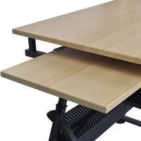 Tehnička dva ladica tablica za crtanje tablice sa stolom sa stolicom