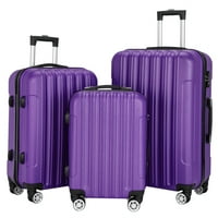 3-višenamjenski veliki kapacitet koji putuje kofer za odlaganje prtljage Purple