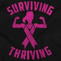 Rak dojke koji preživljavaju i napreduju ženska majica dame tee brisco brendovi l