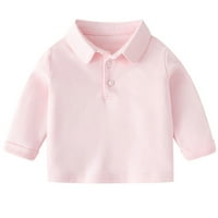 Rovga Toddler Boy Tee Tops Kids Child Baby Čvrsta dugi rukav bluza za bluzu za bluze Outfits Odjeća
