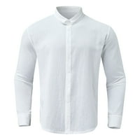 Polo majice za muške ležerne košulje dugih rukava s dugim rukavima