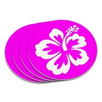 Set Hibiscus Pink Coaster