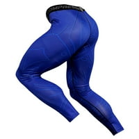 Auroural Big Muškarci Sportske hlače Muške elastične fitness dugih rukava Brzi vrhovi sušenja Duge hlače
