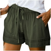 FVWitlyh suktne kratke hlače Žene Bermuda kratke hlače Denim uništene sirove kratke hlače
