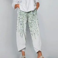 Posteljine za žene sa džepovima Skinny Trendi Trendi elastični struk Ležerne tipke za dugačke pantalone