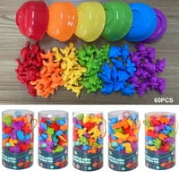 Betterz set za brojanje životinja koje broje igračke šarene edukativne kreativne čašice dugine čašice
