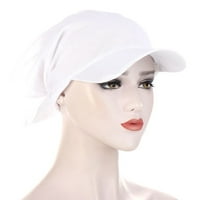 Moda Bandana Dame Brim Cap Beach WindFroof Travel Solid Color Turban Cap Ženska kapa za sunčanje šešir