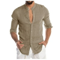 Modni muški publ za O-izrez Čvrsta plaža Dugih rukava Top bluza