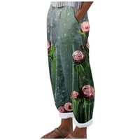 Ženske hlače Plus veličina ravne noge Ljetne casual udobne labave džepne pantalone hlače do 65% popusta