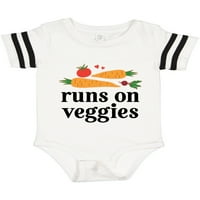 Inktastično vegetarijansko trčanje na povrće Poklon Dječak baby ili baby girl bodionicu