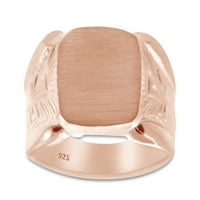 14K pozlaćeni prsten za pozlaćeni sterlijski srebrni zaštitnik, veličina prstena 13