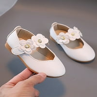 Gomelly Toddler djevojke cipele princeze haljina cipele baletni stanovi za malo dijete bijelo 12c
