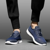 Muške tenisice Ljeto Lagane prozračne cipele za cipele mrežice Ležerne prilike za trčanje plave 10