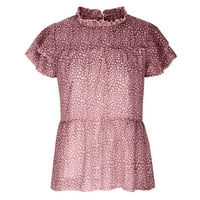 Odeerbi šifonske bluze za ženske majice s majicama Ljeto Ležerne prilike Elegantne vrhove Modni seksi