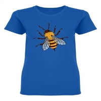Vintage pčela dizajna oblikovana majica žena -image by shutterstock, ženska x-velika