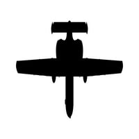 Gornji prikaz A-Thunderbolt II naljepnica naljepnica Die Cut - samoljepljivi vinil - Vremenska zaštitna