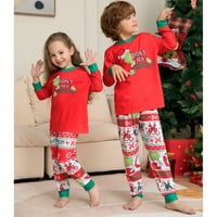 Porodica podudaranje božićne pidžame postavljeno za odrasle i djecu Sleep odjeću Grinch PJS Outfit