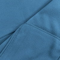 Ženske jakne Udobni lagani grijač plišani zimski čišćenje prodaja trendi solidne ili tiskane plave veličine