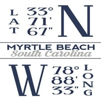 Myrtle Beach, Južna Karolina, širina i dužina