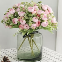 Travelwant 3Bundles Rose Spring Umjetni cvjetni buketi lažni ruže Cvijeće za kućni dekor Bridal Wedding