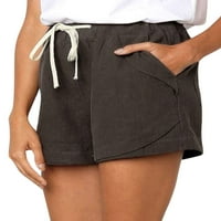 Ženske kratke hlače sa visokim strukima s džepovima