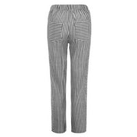 Zedker ženske ležerne hlače i capris ravne hlače za žene modne žene ljetne casual labave džepne pantalone