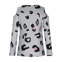 Crewneck Dukseci teen Girls Trendi odjeća prugasta patchwork pulover Dressy vrhovi prevelizirani T majice