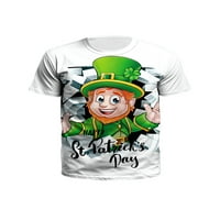 Muškarci St. Patrickov dan Majica Slatka crtana životinja Digitalna majica za printu kratkih rukava