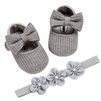 Cipele za djevojke za binpure djevojke, Baby Bowknot Prewalker haljina obuća + cvjetna traka za glavu