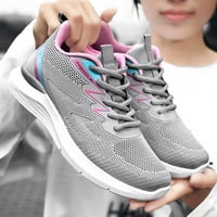 Tenisice za žene modne jesenske žene sportske cipele ravne lagane mreže udobne valne pruge jednostavnih