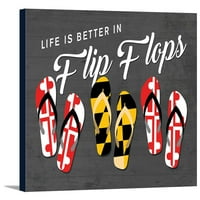 Maryland - Život je bolji u flip flops - umjetničko djelo u vezi sa fenjerom
