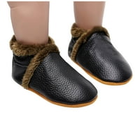 Rovga Toddler Crib cipele za bebe Girls Mekane plišane čizme s toplim pamučnim cipelama prvih šetača