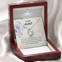 Tetka - ljubav koja nikad ne završava vječno ogrlica - poklon za tetku, tetka poklon, tetka, tetka,